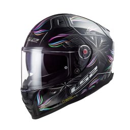 Casca LS2 Helmets Vector II Tropical - Integrală, negru/roz, Pinlock și ochelari soare incluși, ECE 22.06