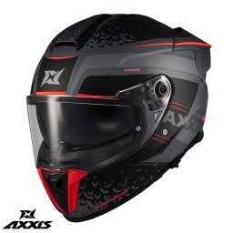 Casca Axxis Hawk Evo SV Dark Justice - Integrală, gri mat, Ochelari soare incluși, ECE 22.06