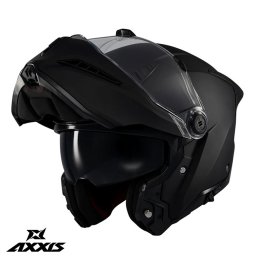 Casca Axxis GhostFighter SV - Flip-up, negru mat, Ochelari soare incluși, ECE 22.06