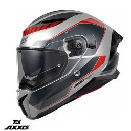 Casca Axxis Panther SV Gale - Integrală, rosu mat, Ochelari soare incluși, ECE 22.06