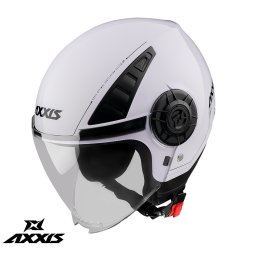 Casca Axxis Metro S V2 - Open face, alb lucios, ECE 22.06