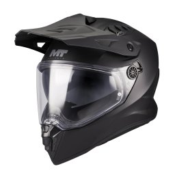 Casca MT Helmets Track SV Pure - Adventure, negru mat, Ochelari soare incluși, ECE 22.06