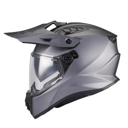Casca MT Helmets Track SV Pure - Adventure, gri mat, Ochelari soare incluși, ECE 22.06