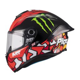 Casca MT Helmets Targo S Piqueras - Integrală, rosu lucios, ECE 22.06