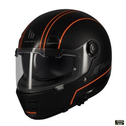 Casca MT Helmets Jarama SV Wild Retro - Integrală, negru mat, Ochelari soare incluși, ECE 22.06