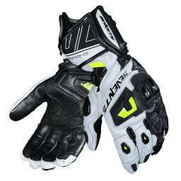 Manusi moto Seventy Degrees SD-R24 Pista - barbati, sport, negru/alb/galben fluor