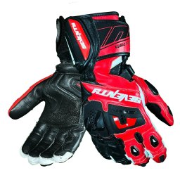 Manusi moto Seventy Degrees SD-R24 Pista - barbati, sport, negru/rosu