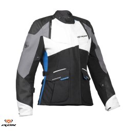 Geaca moto Ixon Balder LS - dama, all season, impermeabila, touring/adventure, negru/gri/albastru