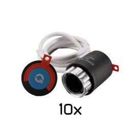 Set 10x Actuator incalzire pardoseala Qsmart NC normal inchis, servomotor electrotermic