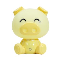 ONLI - Lampă de veghe LED reglabilă pentru copii PUPPIES LED/3W/230V 19 cm purceluș/galbenă