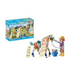 Playmobil - Ellie si cal cu par