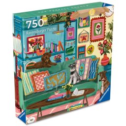 Ravensburger - Puzzle artistic coltul fericirii cu blanosi 750 piese