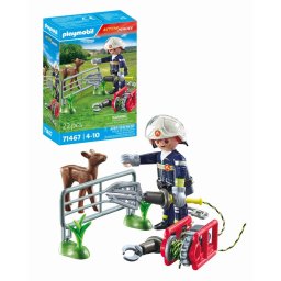 Playmobil-MISIUNEA POMPIERULUI DE SALVARE A ANIMALULUI