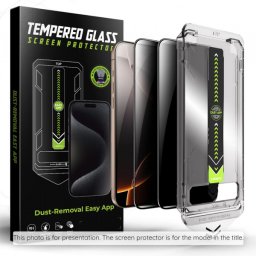 Folie de protectie Ecran Privacy Techsuit TitanGlass CrystalHD pentru Samsung Galaxy S25 FE, Sticla Securizata, Full Glue
