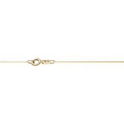 Lant din Aur 14K, lungime 45 cm, model Box Chain 0.7 mm, inchidere cu Spring Ring