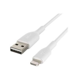 Cablu Date/Incarcare Belkin USB-A Linghtning 2m Alb