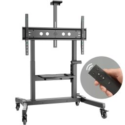 Stand Motorizat ONKRON TS1991E-B Mobil pentru Televizor / Display Interactiv 50-100Inch Max 130KG Negru