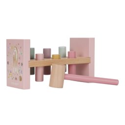 Little Dutch Fairy Garden Pounding Bench joc interactiv de lovit cu ciocanul 12 m+ 1 buc