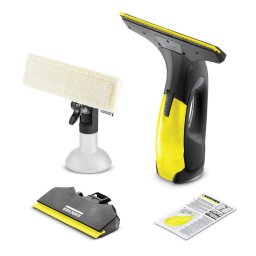 Aparat de curatat geamuri Karcher WV 2 PREMIUM, 100 ml, Autonomie de 35 min, Pana la 105 m², Indicator LED, Negru/Galben