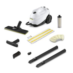 Aparat de curatat cu abur Karcher SC 3 EasyFix, 1900 W, 1 l, 3,5 bari, 75 m², Incalzire in 30 de sec, Alb/Negru