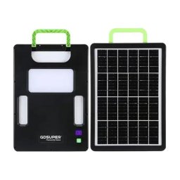 Panou solar fotovoltaic portabil cu lanterna 10000mAh GD990