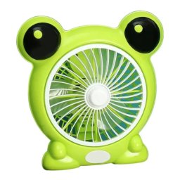 Mini ventilator cu fir model BROSCUTA pentru birou portabil VERDE