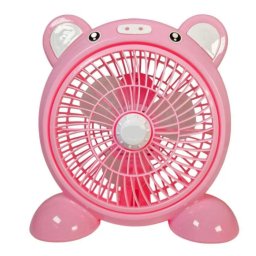 Mini ventilator cu fir model PORCUSOR pentru birou portabil ROZ