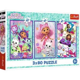 Trefl: Zilele colorate ale lui Gabi puzzle - 3 în 1