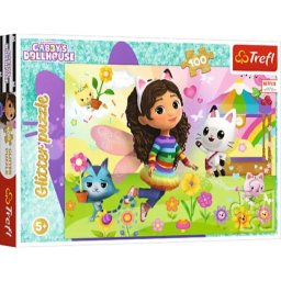 Trefl: Casa de păpuși a lui Gabi Glitter puzzle - 100 piese