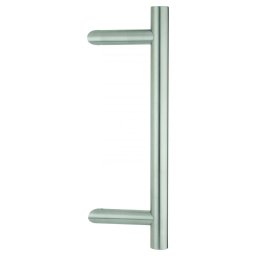 Pereche manere inox pentru usa batanta THIRARD, interax 400 mm, finisaj satinat