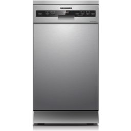 Masina de spalat vase HEINNER HDW-FSM45710AXD+++, Slim, 10 seturi, 7 programe, Clasa D, 45 cm, Argintiu