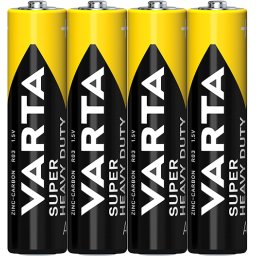 Baterii AAA LR3 1.5V Varta Super Heavy Duty, set 4 buc (Bulk)