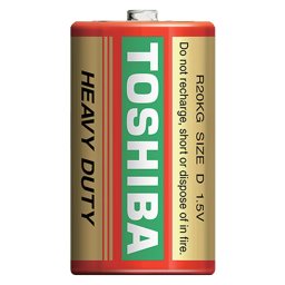 Baterii D R20 1.5V Toshiba Heavy Duty, set 2 bucăți