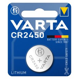 Baterie litiu CR2450 3V 570mAh Varta, blister 1 buc