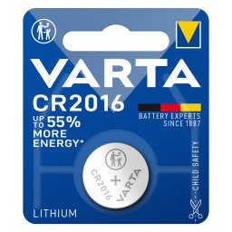 Baterie litiu Varta CR2016 3V 90mAh, 20x1.6 mm, blister 1 buc