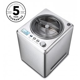 Aparat de făcut înghețată Wilfa Vanilla 2.5, 250 W, Bol detașabil inox 2.5l, Compresor cu răcire până la -35°C, Display LED, Timer, 3 programe, Inox
