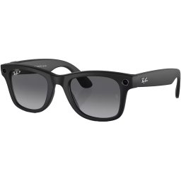 Ochelari Smart Ray-Ban Meta Wayfarer Gen1, Marime L, 32GB, 12MP, 5 microfoane, Difuzoare, Wi-Fi, Meta AI, Standard, Gradient-Grafit-Polarizat Transitions, Matte Black
