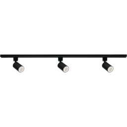 Kanlux 45922 - Spot pentru șină ALTEAR, 3x GU10, 10W, 230V, șină 1 m, negru