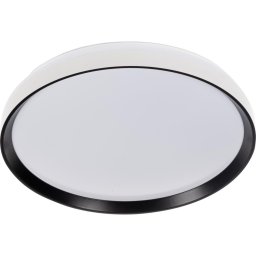 Kanlux 46283-LED Lampă LED reglabilă LIXAN, 65 W / 230 V, 3000–6500 K, Ø 48,6 cm, alb/negru + telecomandă