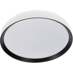 Kanlux 46281-LED Lampă LED dimabilă LIXAN 47W/230V 3000-6500K Ø 38,6 cm alb/negru cu telecomandă