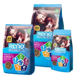 Reno Optimal Life 5 Sensitive hrană câini - miel, orez și legume 15 kg