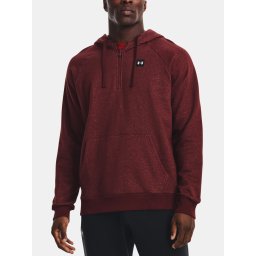 Under Armour Sweatshirt UA Rival Fleece 1/2 ZipPER HD-RED - Mens