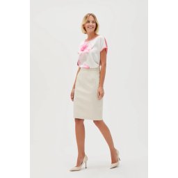 Marisse Women's Skirt L-Sc-4606 L.Beige
