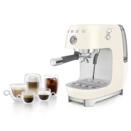 Espressor Manual Smeg 50's Style ECF03CREU Rezervor 1.4L 1Bari Spumare Manuala a Laptelui 1480W Crem