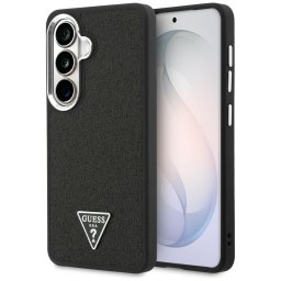 Husa Husa pentru Samsung Galaxy S26 Plus - Guess Fixed Glitter Triangle Logo MagSafe (GUHMS26MPFGTSCMK) - Black