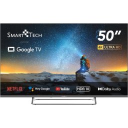 Televizor LED Smart Tech SmartTech 50" (127cm), 4K Ultra HD, Google TV, 4x HDMI
