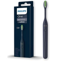 Periuta de dinti electrica, Philips, One HY1100/54, verde marin, pentru utilizare zilnica, cu functie de curatare sonica, cu temporizator incorporat, setul include: 1x cap de periuta Philips One, 1x baterie AAA, manual de utilizare, ambalaj original, 3100