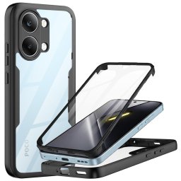 Husa Husa pentru Xiaomi Poco X8 Pro Max + Folie - Techsuit ColorVerse 360 Series - Black