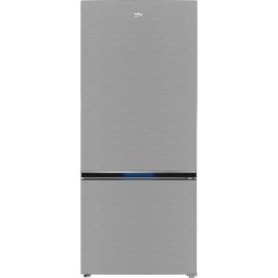 Combina frigorifica B3RCNE594HXB, 551 l, No Frost, HarvestFresh, AeroFlow, Clasa E, Kitchen Fit, Compartiment 0°C, H 187 cm, Metal Look