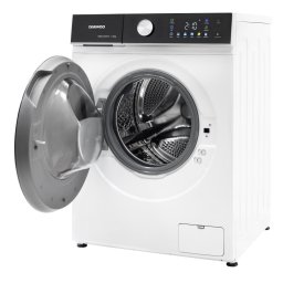 Masina de spalat rufe DWD-CS7014, 7 kg, motor inverter, 1400 rpm, clasa A-10%, 16 programe, butoane touch, panou de control negru cu pictograme colorate, usa dubla neagra (PC Cover), culoare Alb